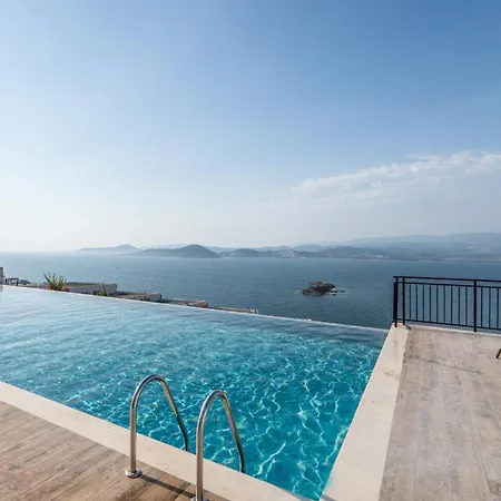Sea View W Garden Balcony By Beach In * Milas